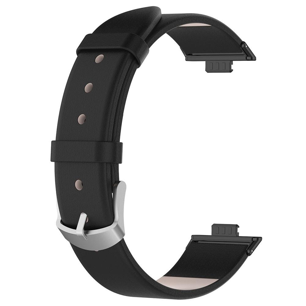 Leather Strap for Huawei Watch Fit 4 / 4 Pro / 3, Black