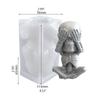 Flexible Resin Mold Skull Shape Ornament Molds Easy Releasing Silicone Texture for Epoxy Creative Table Decorations