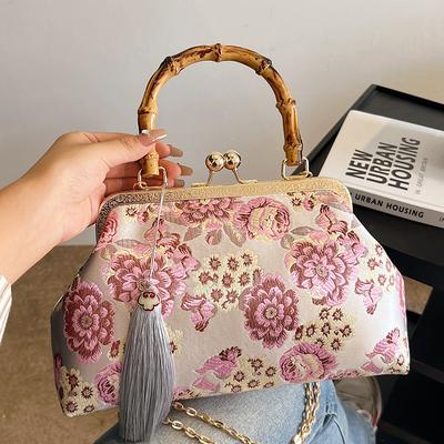 Sommertasche Damenstil Exquisites Hochzeitsgeschenk mit Cheongsam-Stickerei Ketten-Schultertasche