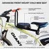 Universal Front Child Safety Seat For Mountain Bikes E Bikes Multi-Functional Installation Comfortable Riding Experience