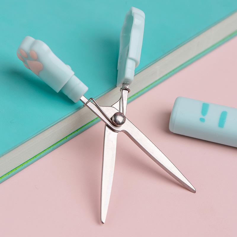 Kawaii Cat Claw Scissors Portable Cute Small Scissors Student Office Multi-functional Scissors Tiny Scissors Stationery