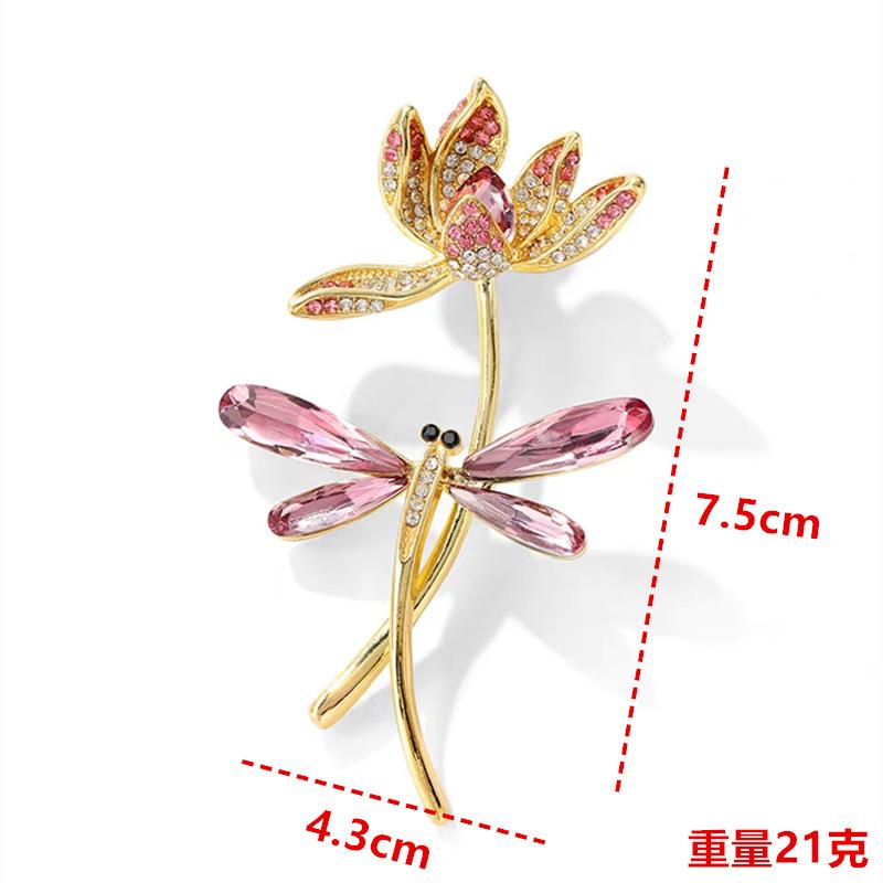 Chinese style temperament lotus brooch female retro brooch creative elegant exquisite hanfu cheongsam