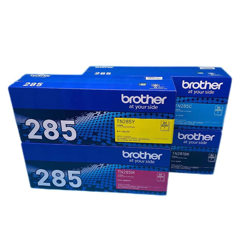 Brother TN281BK TN285CMY 4-Color Original Toner Set