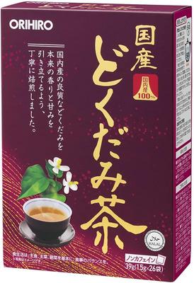 Orihiro 100 % einheimischer Dokudami-Tee, 1,5 g x 26 Beutel, koffeinfrei, Halal-zertifiziert, s1978