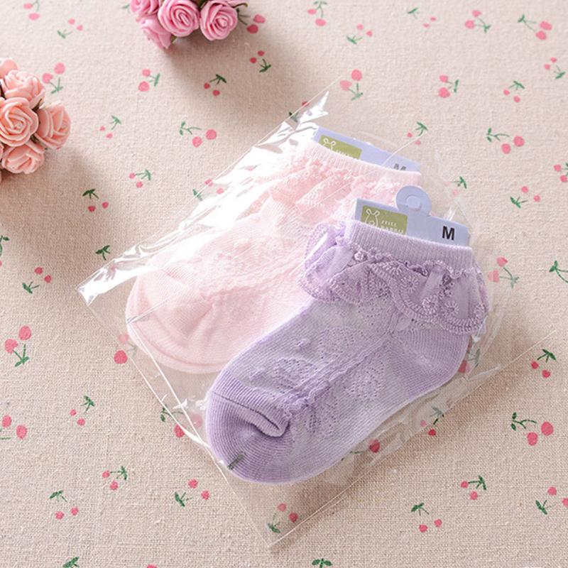 Baby Girls Eyelet Lace Flower Ankle Short Socks Newborn Infant Toddlers Cotton