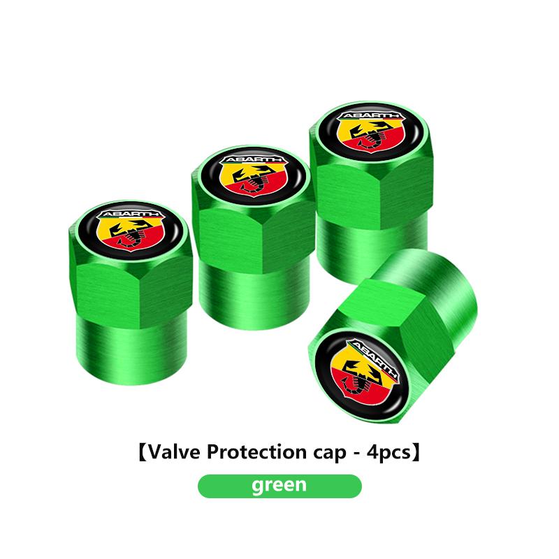 4pcs Aluminum Dustproof Protection Cap Car Wheel Tire Valve For Abarth Stilo Ducato Palio Bravo Linea Doblo 500 Grande Tipo