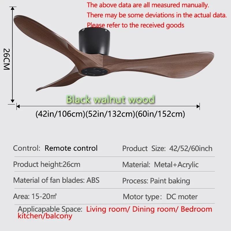 6 Speed Adjustable Energy Saving Electric Fan Remote & Quiet DC Motor Household Fan Modern Industrial Ceiling Fan