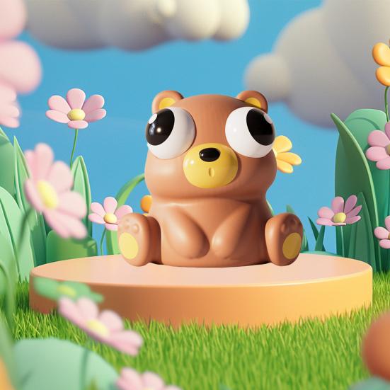 Zvířecí špetka Hračka vyskakování očí Pomalé odskočení Úleva od stresu Zajíček sova Kachna Kráva Medvěd ždímá Zmáčknutí Šmrnc Senzorická hračka Děti Dospělí Dárek