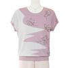Women's Summer Ice Silk Short-Sleeve Knit Top - Loose Fit, Round Neck for Middle-Aged and Older