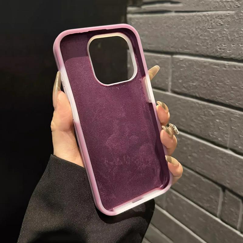 Genuine Jelly Liquid Silicone Phone Case for iPhone 16 15 14 13 12 11 Pro Max Full Scratch-proof Soft Bumper Cover Coffee
