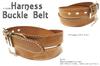[Style Belt Store SKY DARTS] Harness Buckle Belt  Leather Belt with a Stylish Surface (Red)
