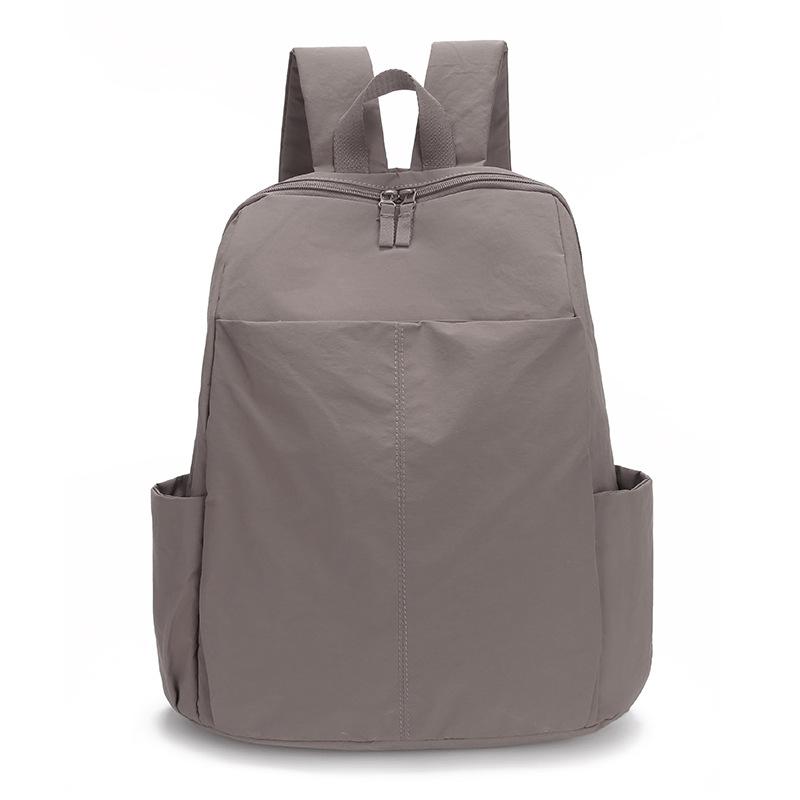 Women's Large Capacity Backpack Men Solid Color Backpack Student Schoolbag