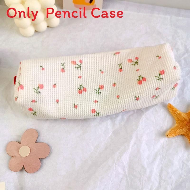 Cute Flower Pattern Storage Pouch With Polyester For Office And School Use