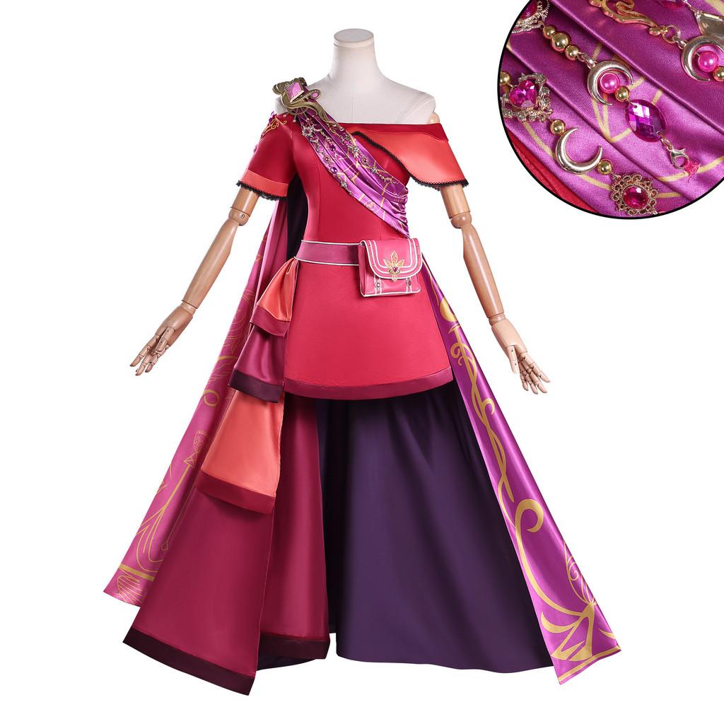 Fairy Dream Leaf Lori Qi Na Cosplay Costume With Satin Fabric For Anime Stage Performance Girls