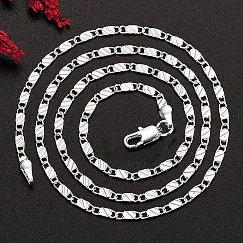 Exquisite Fashion 18K Gold Filled Necklace For Women Men Size 16-30 Inch Chain Necklaces Versatile Elegant And Perfect Fashion Jewelry Gift