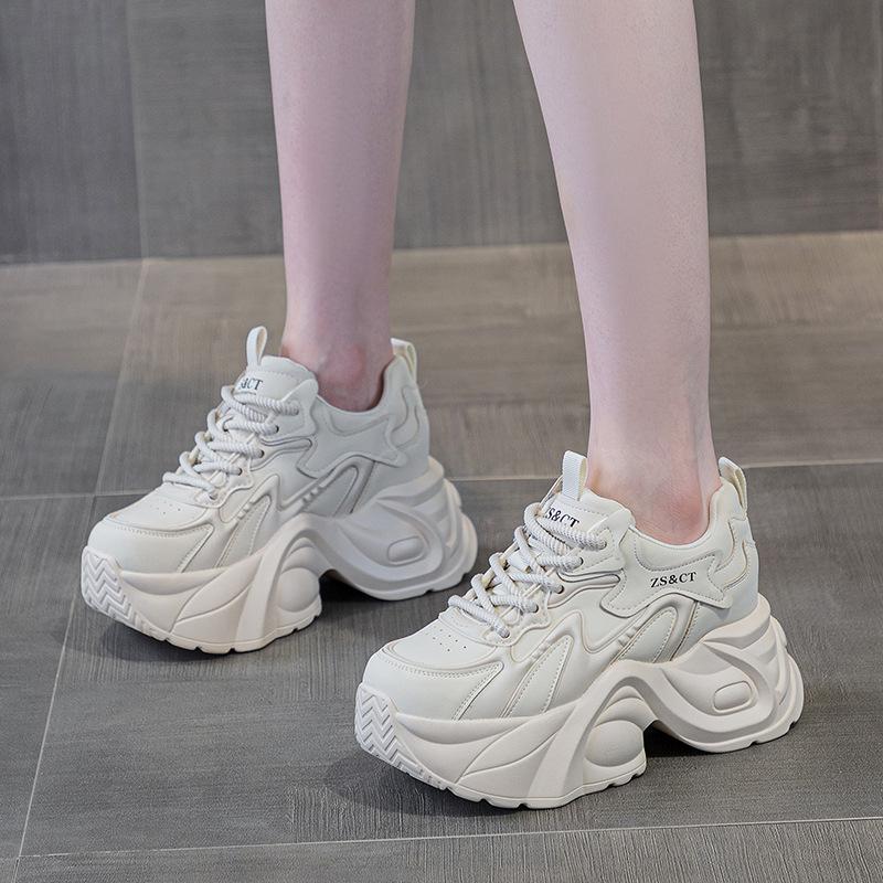 Vaters Schuhe für Damen 2026 Neuer Stil Plüsch Mode Höhensteigernd Lässige Sportschuhe für Damen