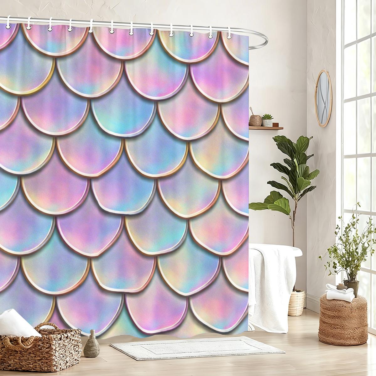 

Vibrant Fantasy Pattern Polyester Shower Curtain - Stylish Bathroom Decor, Eye-Catching Bathtub Partition For Home Hotel W60H190(CM)-1 Pcs