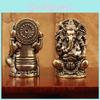Lord Buddhist Ganesha Statue Elephant God Sculptur Desktop Ornaments Decorative