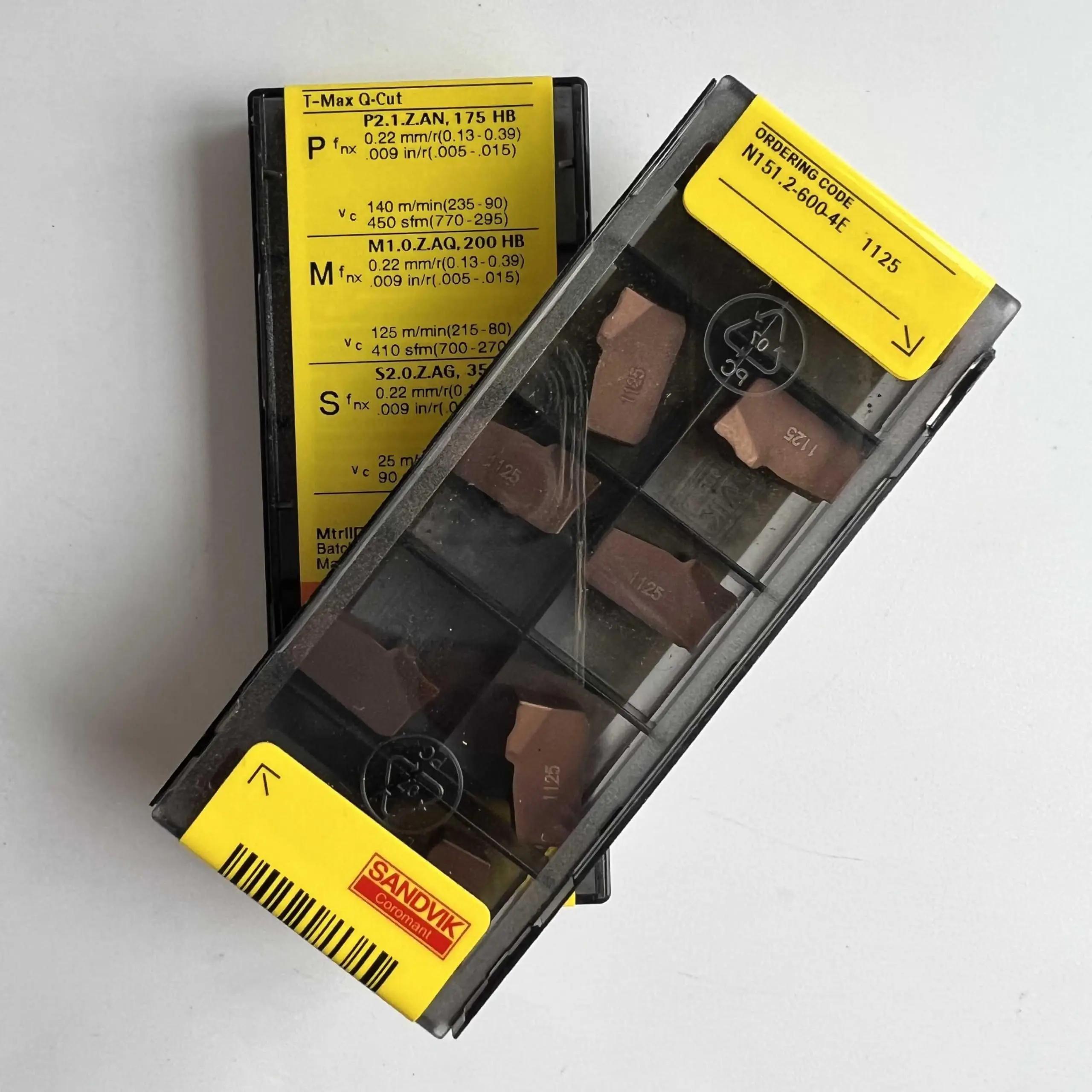 

Original Sandvik / N151.2-600-4E 1125 / CNC lathe carbide blade 10 Pcs