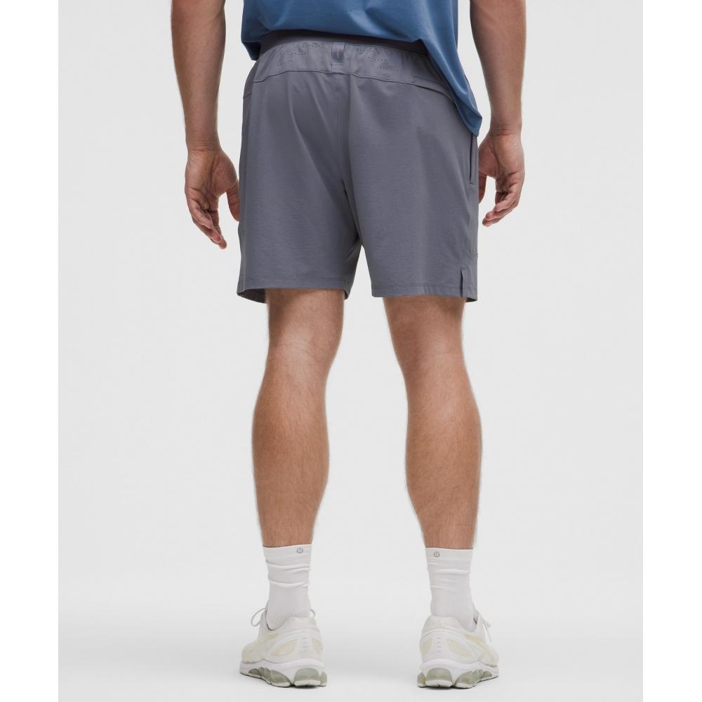 Lululemon Lizenz zum Trainieren Linerless Short 7   Aktualisiertes Solar Grau