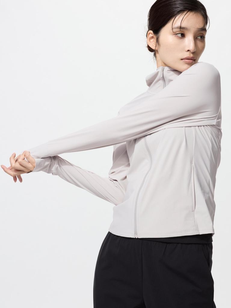 Uniqlo Ultra Stretch Airism Uv Protection Full Zip Hoodie