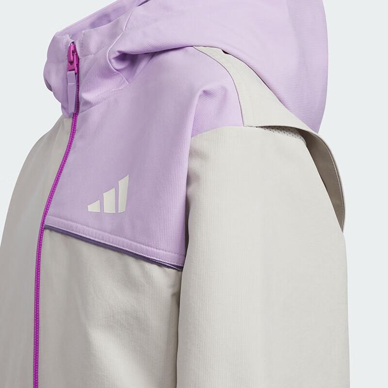 adidas Sportswear UPF50+ Water-Resistant Woven Hooded Jacket Kids Jackets KC5329
