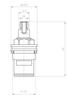 Ceramic Cartridge for Two-lever Tap / Spline 15 /