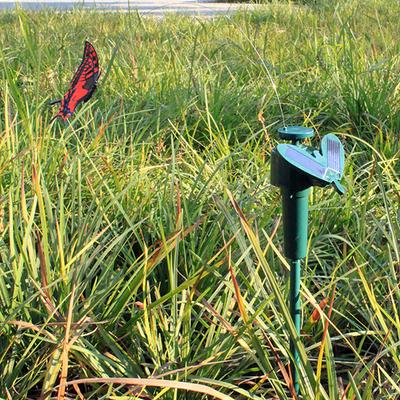 1-5Pcs Solar Powered Flying Wobble Fluttering Butterfly Ornament Cute Animal Solar Flying Butterfly Decor Yard Outdoor Decor