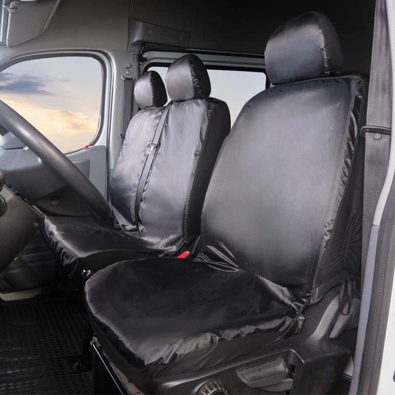 AUTOYOUTH 1+2 Waterproof Car Seat Cover for Transporter for Ford Transit Van Truck Lorry for Renault Master for