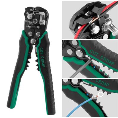 Self Adjusting Wire Stripper Heavy Duty Automatic Wire Stripping Tool Wire Cutter for Electrical Cable Cutting Crimping