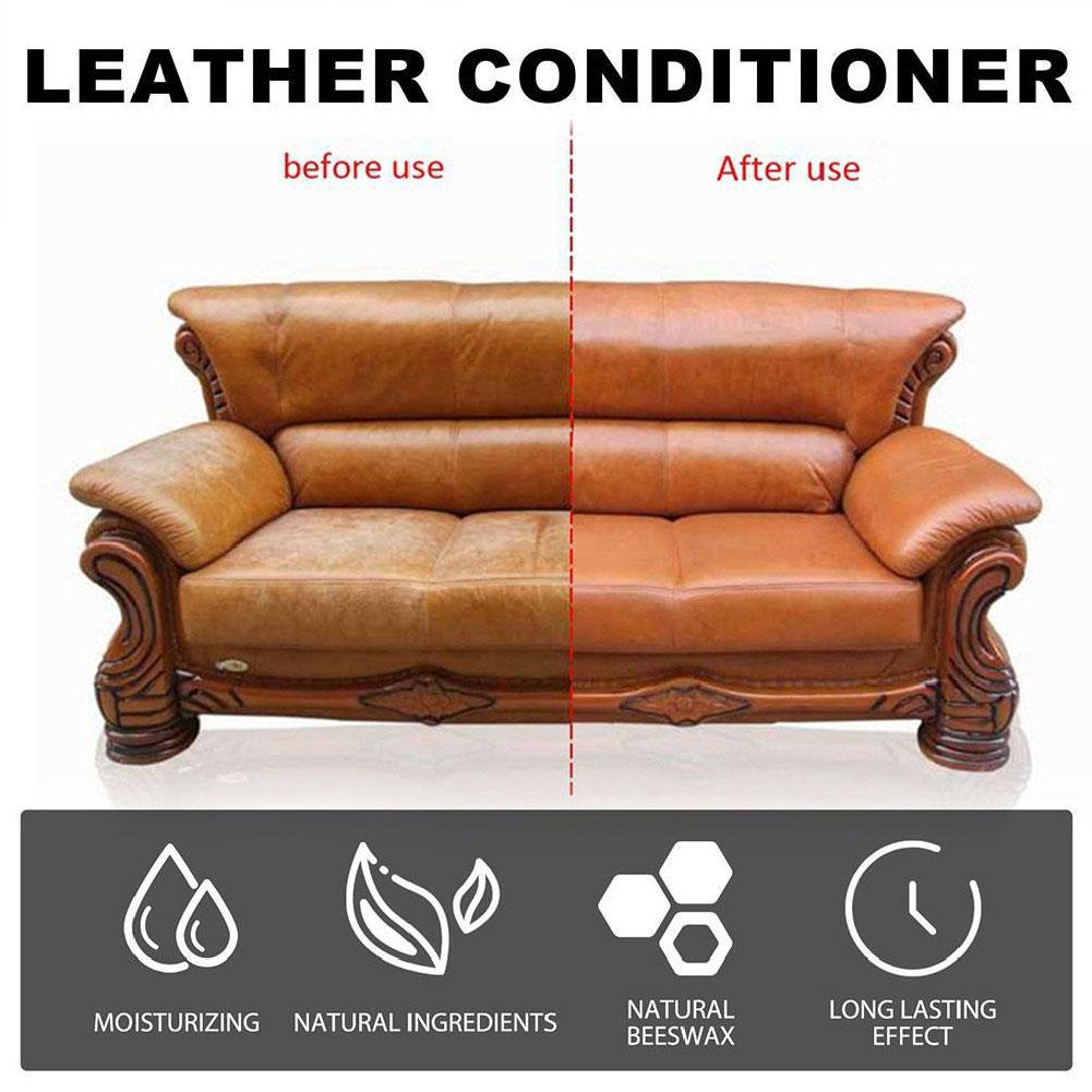 Pflegeöl für Autoledersitze, multifunktionale Creme, Politur für den Innenraum, Fleckenentfernung, Reinigung von aufgearbeiteten Ledersofas