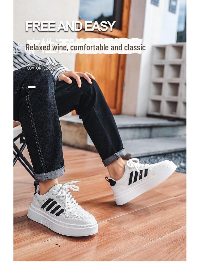 Adidași Casual de Toamnă Albi pentru Bărbați 2025: La modă, Respirabil, Tendință Sportivă Universală pentru Studenți