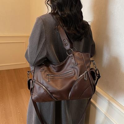 PU Tote Bag Large Capacity Women's Shoulder Bag