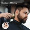 Men s Electric Beard Trimmer with 3 Heads Shaving Foil Razor Bald Head Shaver Full Body Washable Dry and Wet Use
