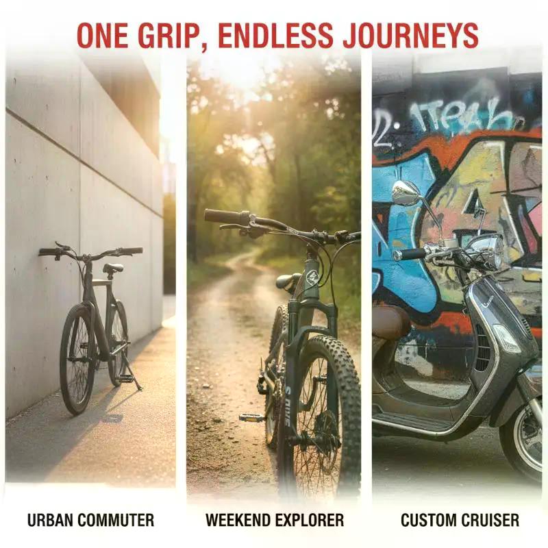 2pcs Universal Motorcycle Handlebar Brake Cover Non-slip Silicone Moto Modification Riding Equipment Protective Handlebar Covers