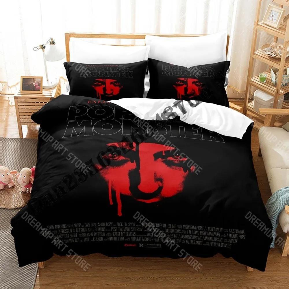 3D Print Falling in Reverse Bedding Set Single Twin Full Queen King Size Bed Set Adult Kid Bedroom Duvetcover Sets Anime Bed