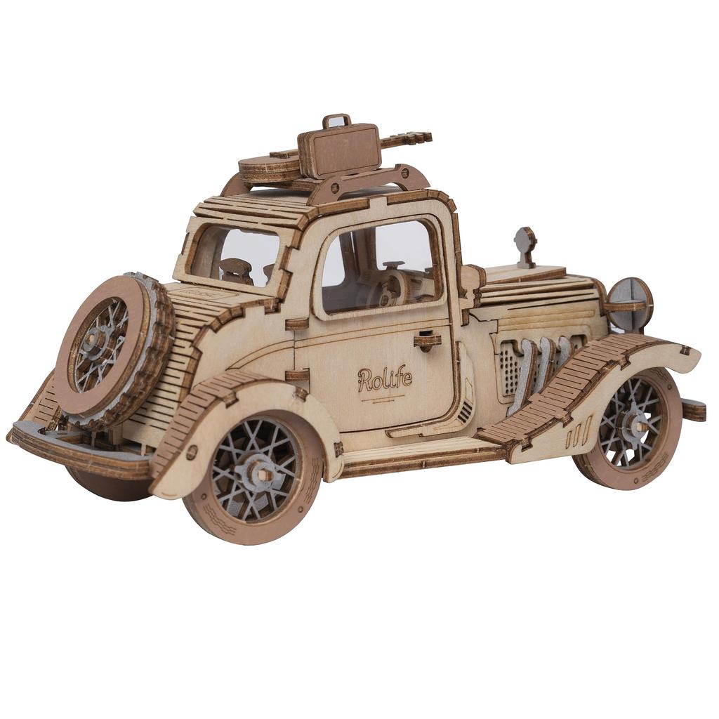 Tsukurundesu® 3D Wooden Puzzle Ornament Series (Vintage Car) with Japanese Instructions