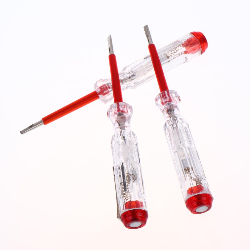 100-500V Test Pen Portable Flat Screwdriver Electric Tool Hand Tool LED Voltage Tester Multipurpose Non-contact Circuit Test Pen