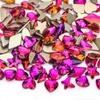 Mixed Nail Art Accessories Size Aurora Champagne Stained Glass Flat Bottom Special-Shaped Diamond Diy Nail Accessories