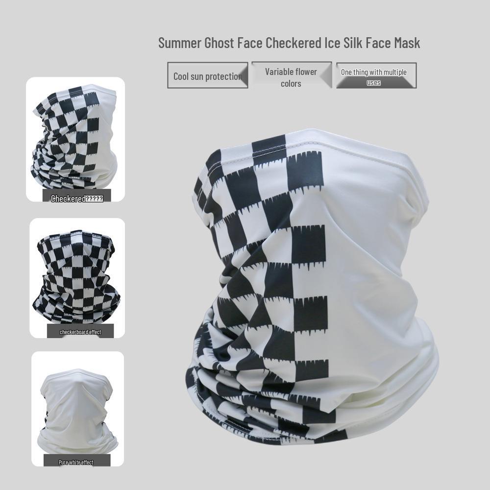 Giant Panda Ice Silk Sun Protection Face Mask - Quick-Drying Neck Gaiter for Men & Women