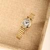 Gold Stainless Steel Strap Casual Fashion Simple Roman Scale Quartz Women's Watch