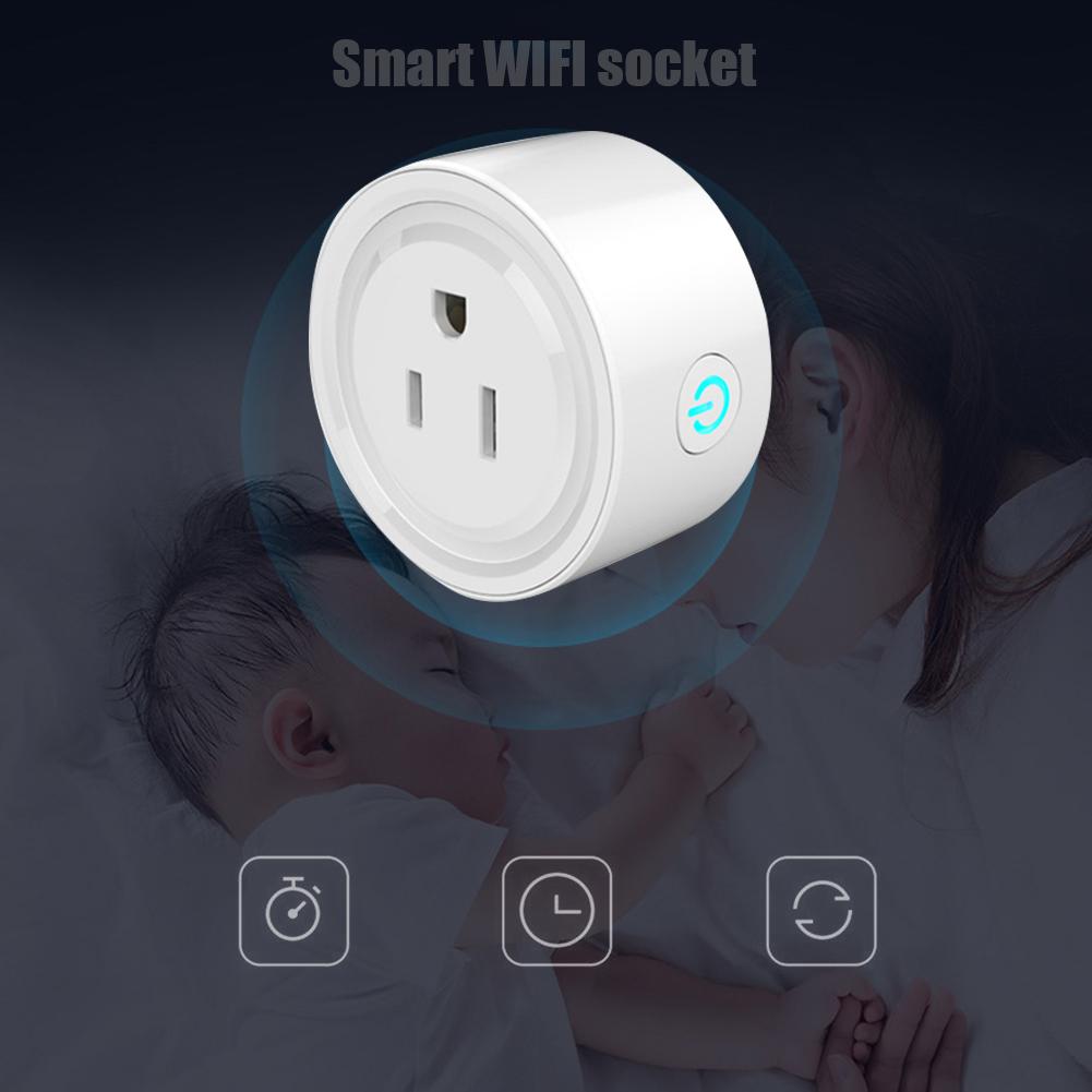 WiFi Smart Socket US/EU Plug Time Control High Temperature Resistance Remote Timing Socket Power Adapter APP Remote Control