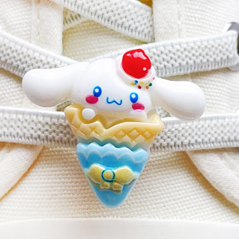 Kuromi Cartoon Shoe Buckle Accessory for AF1 Kids' Shoelaces - DIY Decoration.