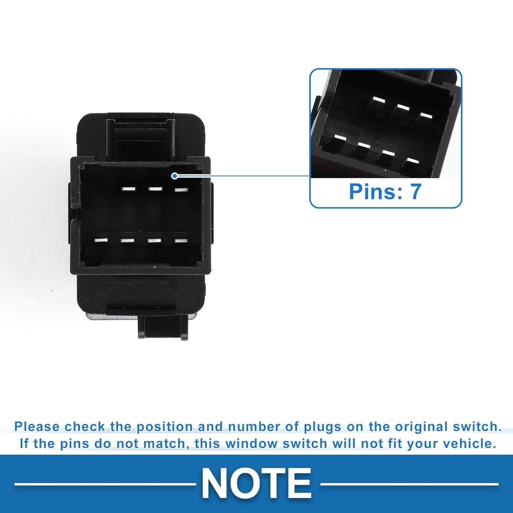 Power Window Switch No.25828894 Window Control Switch for Chevrolet Impala Limited 2014-2016 Black