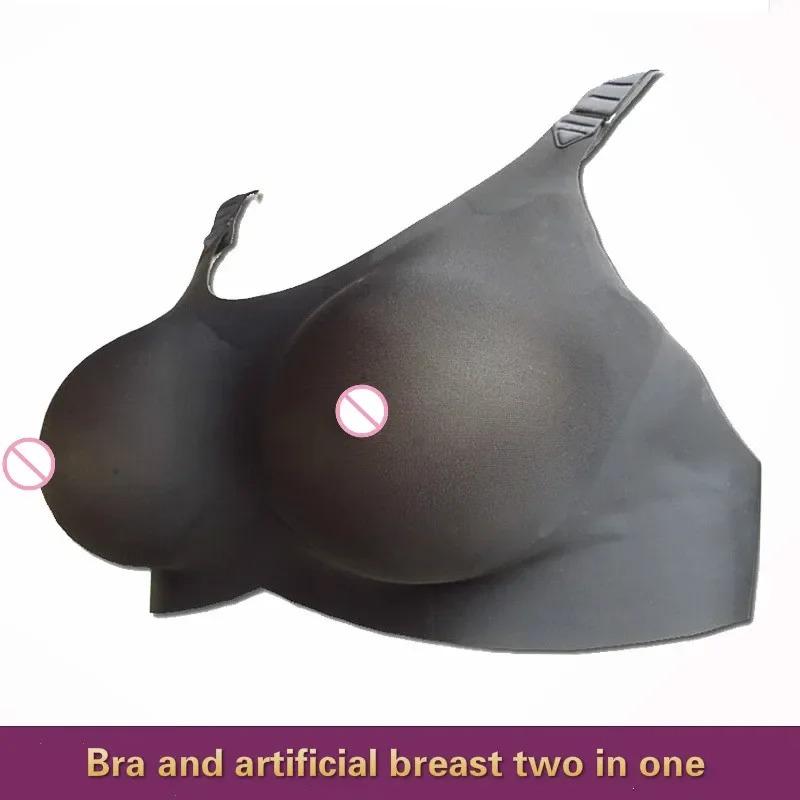 Silicone Fake Breasts Crossdresser Silicone Breast Form Chest Prosthesis Fake Boobs for Male Female Bra with Silicone Breat Form