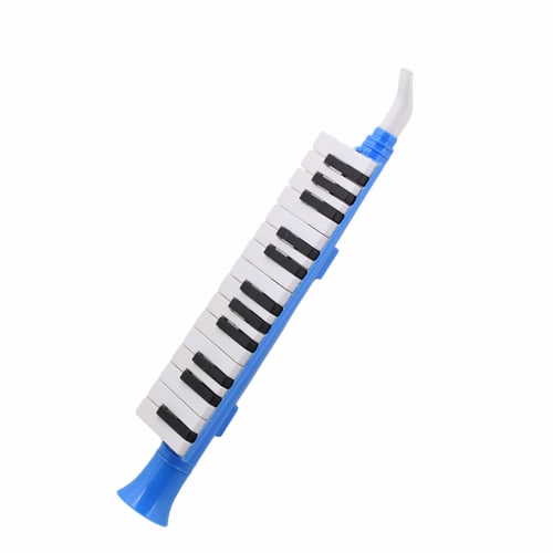 Yibuy Blue Plastic 27-Key Wind Piano Keyboard Harmonica