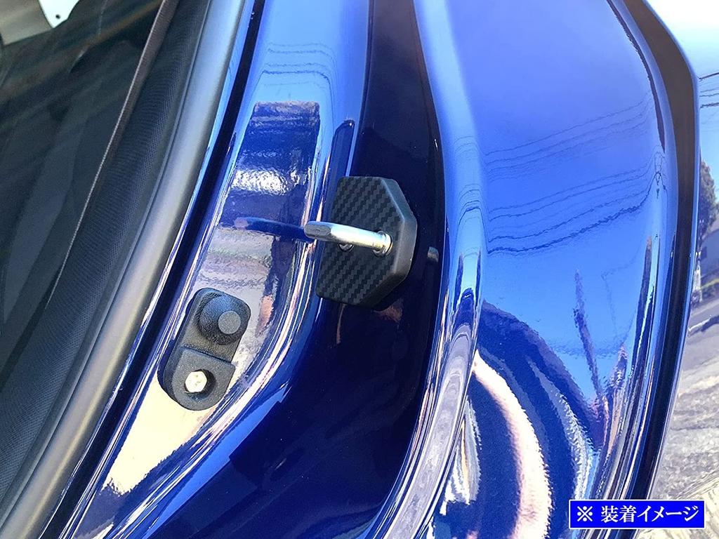 BRIGHTZ Legacy B4 BN9 Carbon Style Door Striker Cover 4 PC [STRIKER-008-4PC] BN N9