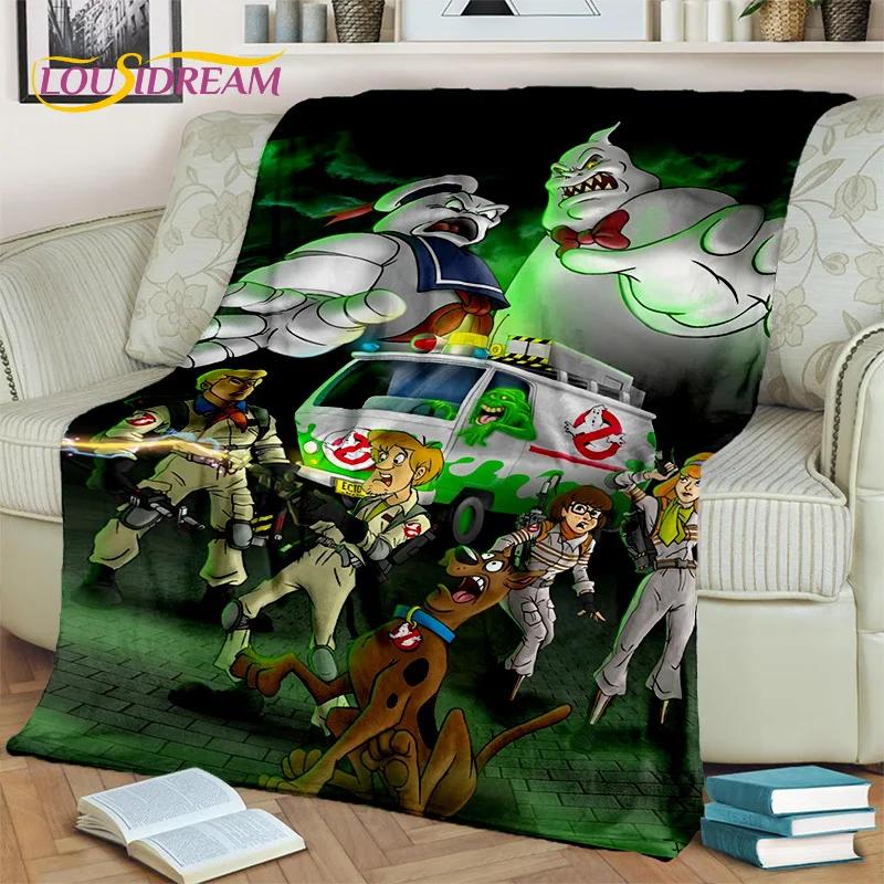 G-Ghostbusters Cartoon-Film-Decke, weiche Flanell-Überwurfdecke für Zuhause, Schlafzimmer, Bett, Sofa, Picknick, Büro, Wandern, Freizeit, Nickerchen, Geschenk