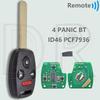 DR OUCG8D-380H/382H/384H-A ID46 PCF7936 313.8/315/433MHz Car Remote Key KR55WK49308 For Honda CIVIC Accord CR-V Pilot Odyssey