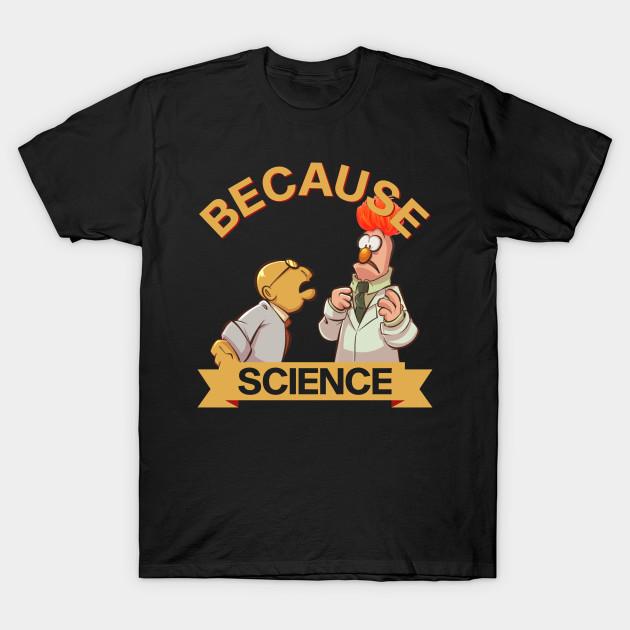 T-shirt da uomo con stampa nera Muppet Science Stampa su carta transfer senza taglio T-shirt in cotone